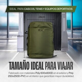 Foto 7 | Foto 7 | Maleta Duffle Outdoor Kma 40l Color Verde Versátil