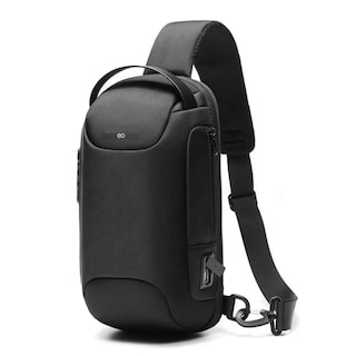Foto 1 | Foto 1 | Mochila Antirrobo Cruzada Bolso Pecho Con Código Integrado Eo Safe Imports Esi-11337 Negro