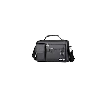 Foto 1 | Foto 1 | Bandolera De Cuero Para Hombre Bolso Crossbody Lujo Moderno, Belug Negro