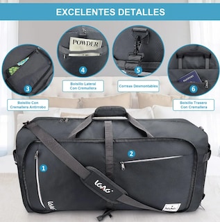 Foto 3 | Foto 3 | Maleta Xtellar Mano De Viaje Bolsa Deporte Mochila