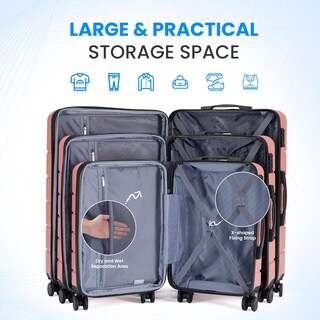 Foto 5 | Foto 5 | Luggage Simple Deluxe Carry On De 20 Pulgadas Con Ruedas Giratorias - Venta Internacional.