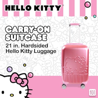 Foto 2 | Foto 2 | Equipaje De Mano Ful Hello Kitty, Carcasa Rígida Moldeada De 21 Pulgadas - Venta Internacional.