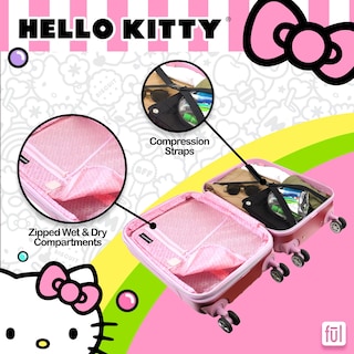 Foto 5 | Foto 5 | Equipaje De Mano Ful Hello Kitty, Carcasa Rígida Moldeada De 21 Pulgadas - Venta Internacional.