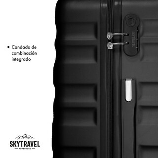 Foto 7 | Foto 7 | Set De 6 Maletas De Viaje Abs Con Candado Antirrobo 4 Ruedas Multicolor