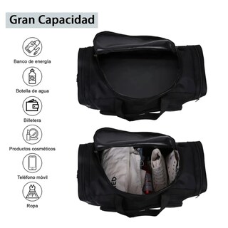Foto 2 | Foto 2 | Maleta Gym Deportiva  Belug Bolsa Viaje Mochila Fitness Negro