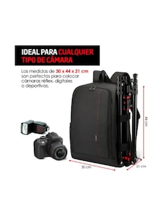 Foto 2 | Foto 2 | Mochila Xtellar Para Camara Profesional Estuche Impermeable Cámara