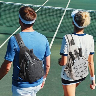 Foto 2 | Foto 2 | Bolsa De Pickleball G4free, Bandolera Grande, Negra, Para Hombre Y Mujer - Venta Internacional.