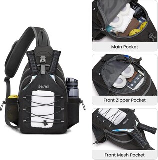 Foto 4 | Foto 4 | Bolsa De Pickleball G4free, Bandolera Grande, Negra, Para Hombre Y Mujer - Venta Internacional.