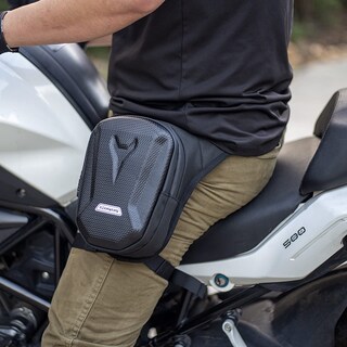 Foto 3 | Foto 3 | Riñonera Para Moto Rzahuahu, Bolsa De Pierna Abatible Negra, Eva, 285 G - Venta Internacional.