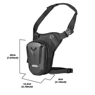 Foto 6 | Foto 6 | Riñonera Para Moto Rzahuahu, Bolsa De Pierna Abatible Negra, Eva, 285 G - Venta Internacional.