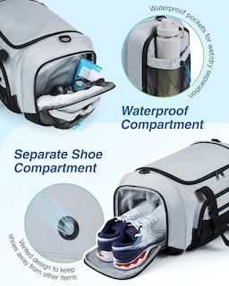 Foto 5 | Foto 5 | Bolsa De Gimnasio Bagsmart Sports Travel Duffel De 37 L Con Compartimento Para Zapatos - Venta Internacional.