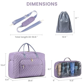 Foto 5 | Foto 5 | Bolsa De Viaje Lovevook Weekender Para Mujer Con Portátil Comp - Venta Internacional.