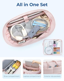 Foto 4 | Foto 4 | Bolsa De Viaje Bagsmart, Acolchada Grande, Con Compartimento Para Zapatos - Venta Internacional.