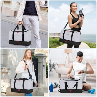 Foto 6 | Foto 6 | Bolsa De Viaje Etronik Duffle & Gym Con Compartimento Para Zapatos, 42 L - Venta Internacional.