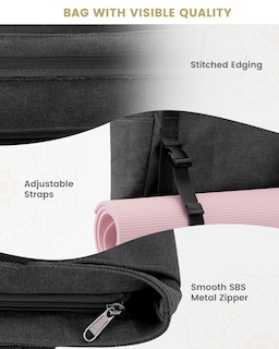 Foto 4 | Foto 4 | Bolsa Para Esterilla De Yoga Gonex, Bolsa De Lona Negra - Venta Internacional.