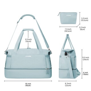 Foto 4 | Foto 4 | Bolsa De Gimnasio Etronik Para Mujer, Bolsa De Viaje Con Compartimento Para Zapatos - Venta Internacional.