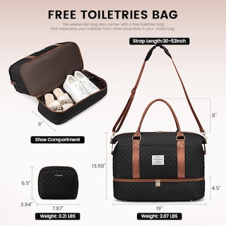 Foto 2 | Foto 2 | Bolsa De Viaje Lovevook Para Mujer Con Compartimento Para Zapatos - Venta Internacional.