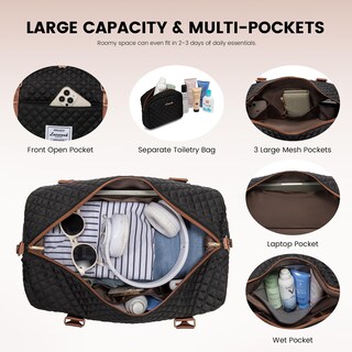 Foto 3 | Foto 3 | Bolsa De Viaje Lovevook Para Mujer Con Compartimento Para Zapatos - Venta Internacional.