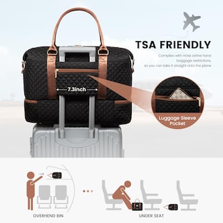 Foto 4 | Foto 4 | Bolsa De Viaje Lovevook Para Mujer Con Compartimento Para Zapatos - Venta Internacional.