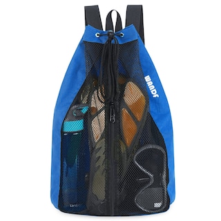 Foto 1 | Foto 1 | Bolsa De Natación Wandf Mochila De Malla Con Cordón Para Nadar, Color Azul Marino - Venta Internacional.