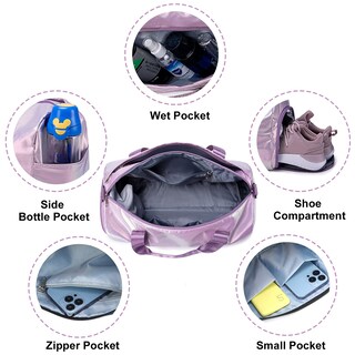Foto 7 | Foto 7 | Bolsa Deportiva Ledaou, Impermeable, Para Mujer, De Gimnasio, Color Morado - Venta Internacional.