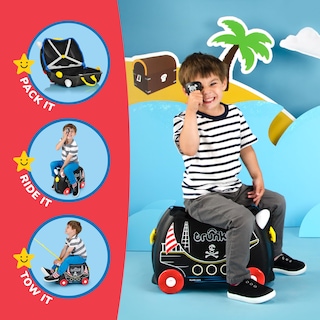 Foto 3 | Foto 3 | Maleta Infantil Trunki Ride-on Pedro Pirate Ship Negra 18l - Venta Internacional.