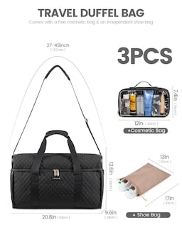 Foto 5 | Foto 5 | Weekender Bags Lovevook, Juego De 3 Bolsas De Lona Para Mujer - Venta Internacional.