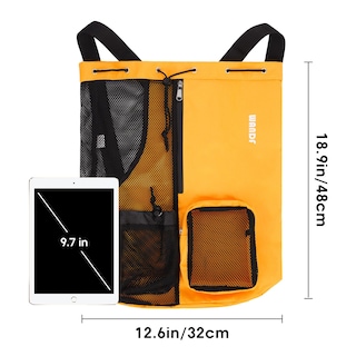 Foto 5 | Foto 5 | Bolsa De Natación Wandf Mochila De Malla Con Cordón Impermeable (naranja) - Venta Internacional.
