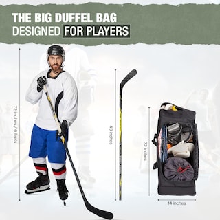 Foto 2 | Foto 2 | Bolsa De Hockey Jetstream Heavy Duty De 35 Litros Con Repelencia Al Agua Negra - Venta Internacional.