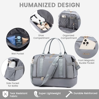 Foto 6 | Foto 6 | Bolsa De Gimnasio Lovevook, Bolsa De Viaje Con Puerto De Carga Usb Para Mujer - Venta Internacional.