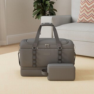Foto 2 | Foto 2 | Bolsa Deportiva Etronik, Bolsa De Viaje Grande Con Compartimento Para Zapatos, 55 L, Color Gris - Venta Internacional.