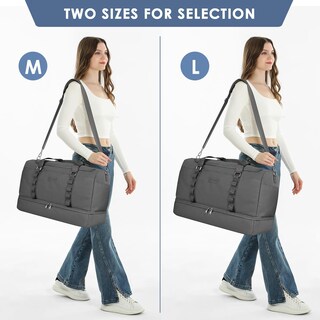 Foto 4 | Foto 4 | Bolsa Deportiva Etronik, Bolsa De Viaje Grande Con Compartimento Para Zapatos, 55 L, Color Gris - Venta Internacional.