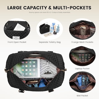 Foto 3 | Foto 3 | Bolsa De Viaje Lovevook Para Mujer Con Compartimento Para Zapatos - Venta Internacional.