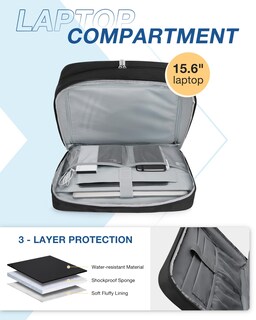 Foto 3 | Foto 3 | Bolsa De Viaje Bagsmart Para Mujer, Bolsa De Viaje, 27 L, Color Negro - Venta Internacional.