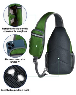 Foto 6 | Foto 6 | Mochila Bandolera Waterfly, Bandolera Para Viajes Y Senderismo - Venta Internacional.