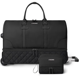 Foto 1 | Foto 1 | Bolsa De Viaje Con Ruedas Etronik De 23 Pulgadas Con Ruedas Para Mujer, Color Negro - Venta Internacional.
