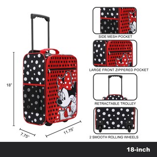 Foto 7 | Foto 7 | Funda Pilot Bioworld Disney Minnie Mouse Roja Y Negra De 45 Cm - Venta Internacional.
