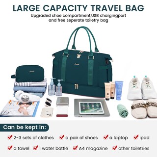 Foto 2 | Foto 2 | Bolsa De Gimnasio Lovevook, Bolsa De Viaje Con Puerto De Carga Usb Para Mujer - Venta Internacional.