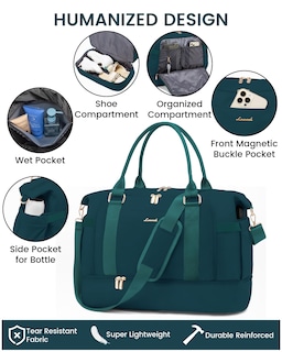 Foto 3 | Foto 3 | Bolsa De Gimnasio Lovevook, Bolsa De Viaje Con Puerto De Carga Usb Para Mujer - Venta Internacional.