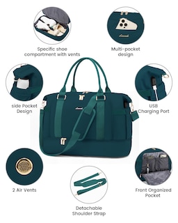 Foto 7 | Foto 7 | Bolsa De Gimnasio Lovevook, Bolsa De Viaje Con Puerto De Carga Usb Para Mujer - Venta Internacional.
