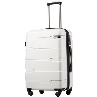 Foto 1 | Foto 1 | Maleta Expandible Luggage Coolife De Policarbonato Y Abs Spinner De 28 Pulgadas, Color Blanco - Venta Internacional.
