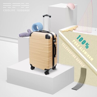 Foto 2 | Foto 2 | Equipaje De Mano Coolife Con Tapa Giratoria Tsa Lock De 56 Cm - Venta Internacional.