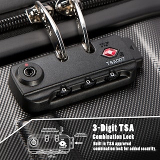 Foto 5 | Foto 5 | Equipaje De Mano Coolife Con Tapa Giratoria Tsa Lock De 56 Cm - Venta Internacional.