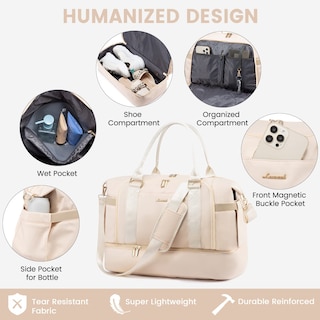 Foto 4 | Foto 4 | Bolsa De Gimnasio Lovevook Bolsa De Viaje Con Puerto De Carga Usb Para Mujer - Venta Internacional.