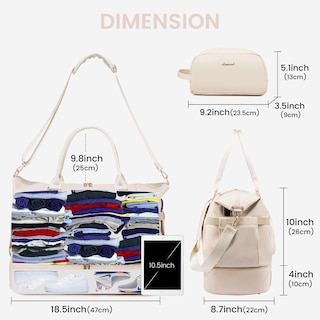 Foto 7 | Foto 7 | Bolsa De Gimnasio Lovevook Bolsa De Viaje Con Puerto De Carga Usb Para Mujer - Venta Internacional.