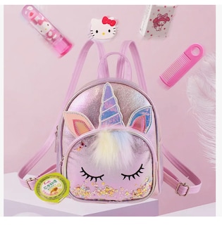 Foto 3 | Foto 3 | Mochila De Lentejuelas Unicornio Para Niñas Bolsa Kinder Con Pelusa