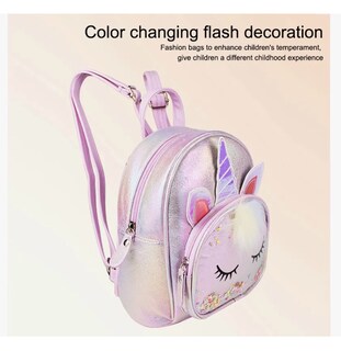 Foto 4 | Foto 4 | Mochila De Lentejuelas Unicornio Para Niñas Bolsa Kinder Con Pelusa
