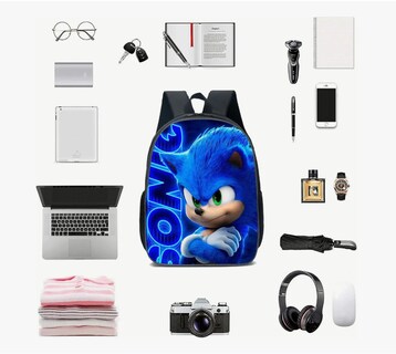 Foto 3 | Foto 3 | Mochila, Lonchera Y Lapicera De Sonic Para Niños: Juego De 3 Piezas Con Capacidad Grande