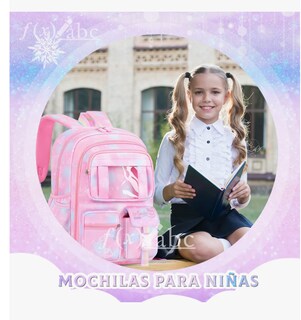 Foto 3 | Foto 3 | Mochila Escolar Viaje Para Niñas De Primaria Segundaria, Mochila Backpack Espaciosa, Antirrobo, Impermeable,mochila Multi Bolsi