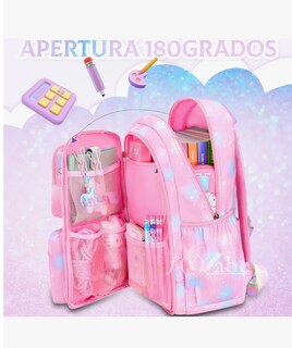 Foto 4 | Foto 4 | Mochila Escolar Viaje Para Niñas De Primaria Segundaria, Mochila Backpack Espaciosa, Antirrobo, Impermeable,mochila Multi Bolsi